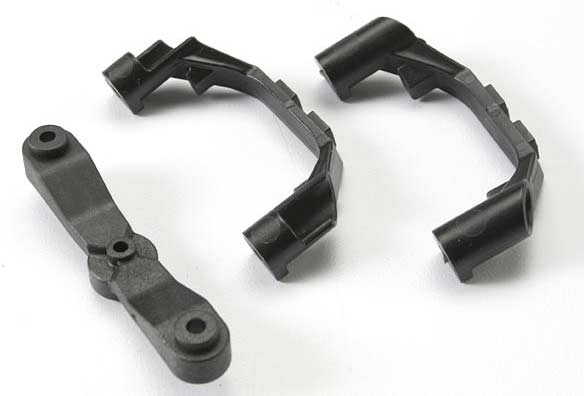 Mount, steering arm/ steering stops (2) (lower hinge pin retainer) (includes standard and maximum throw steering stops)